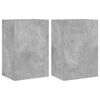 vidaXL TV Wall Cabinets 2 pcs Concrete Grey 40.5x30x60 cm Engineered Wood