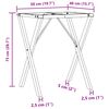 vidaXL Dining Table Legs X-Frame 50x40x73 cm Steel