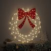 vidaXL Wreath with 60 LEDs Warm white 76 x 8.5 x 76 cm Acrylic