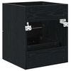 vidaXL Sink cabinet Black Oak 38.5 x 41 x 48 cm Engineered Wood
