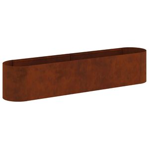 vidaXL Raised Garden Bed Weathering Steel 200 x 40x 40 cm
