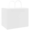 vidaXL Paper Bags 50 pcs with Handles White 32x22x24 cm