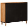 vidaXL Sideboard with Shelf Natural 90 x 33.5 x 75 cm Solid Mango Wood