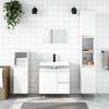 vidaXL Bathroom Cabinet High Gloss White 65x33x60 cm Engineered Wood
