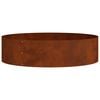vidaXL Planter Ring Rusty 80 x 80 x 20 cm Weathering Steel