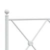 vidaXL Metal Replace Headboard White 140cm