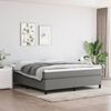 vidaXL Box Spring Bed Frame Dark Grey Super King Fabric (UK/IE/FI/NO only)