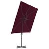 vidaXL Cantilever Garden Parasol with Steel Pole Bordeaux Red 250x250 cm