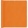 vidaXL Balcony Screen 110 x 500 cm Oxford Fabric Rectangular Orange
