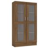 vidaXL Vitrine Cabinet Brown Oak 82,5x30,5x150 cm Engineered Wood