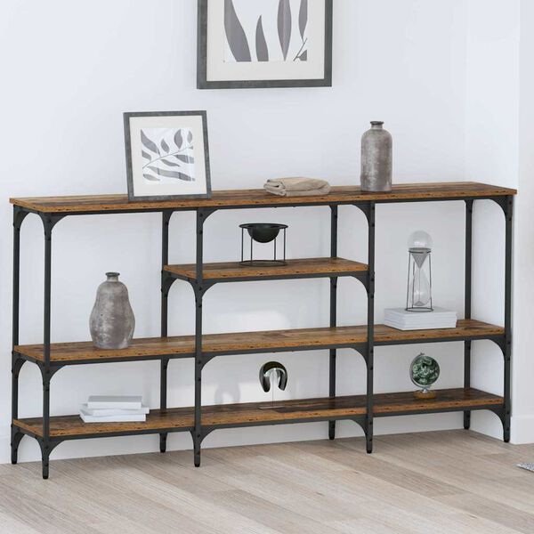 vidaXL Console Table Old wood 160 x 29 x 80 cm Engineered wood