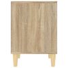 vidaXL Bedside Cabinets 2 pcs Sonoma Oak 40x35x50 cm