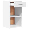 vidaXL Bedside Cabinets 2 pcs White 35x34x65 cm Engineered Wood