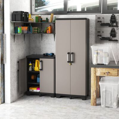 Keter Storage Cabinet with Shelves Pro Black and Grey
