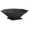 vidaXL Fire Pit Black 70.5 x 70.5 x 21.5 cm Steel