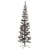 vidaXL Slim Christmas Tree Black 210 cm