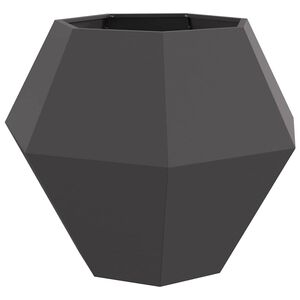 vidaXL Planter Black 100 x 100 x 80 cm Steel