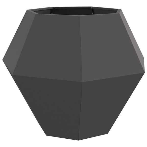 vidaXL Planter Black 100 x 100 x 80 cm Steel