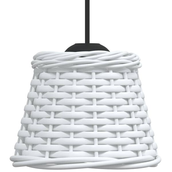 vidaXL Ceiling Lamp Shade White &Oslash;15x12 cm Wicker