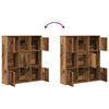 vidaXL Bookcase Old Wood 89x24x101.5 cm Engineered Wood