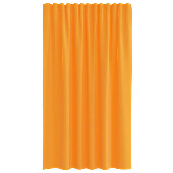 vidaXL Voile Curtains with Rod Pockets 2 pcs Orange