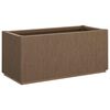 vidaXL Garden Flower Box Brown 80 x 36 x 35 cm PP