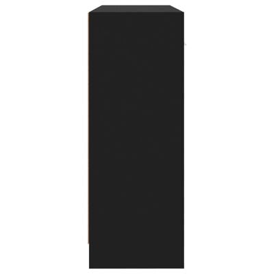 vidaXL Sideboard Black 91x28x75 cm Engineered Wood