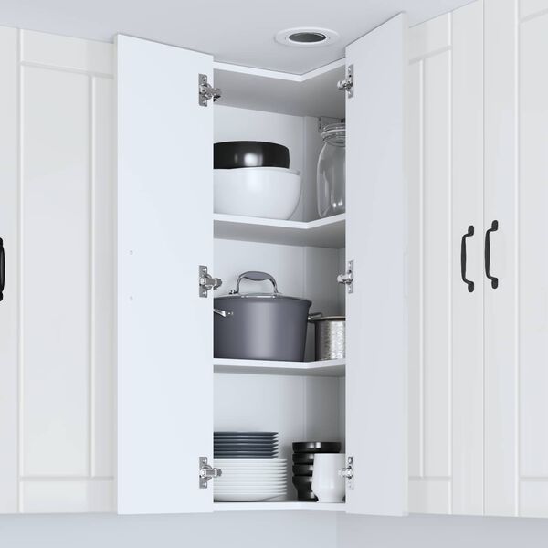 vidaXL Kitchen Cabinet High Gloss White 57 x 57 x 100 cm