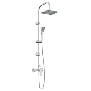 vidaXL Shower System Chrome Stainless Steel 21 x 48 x 112 cm