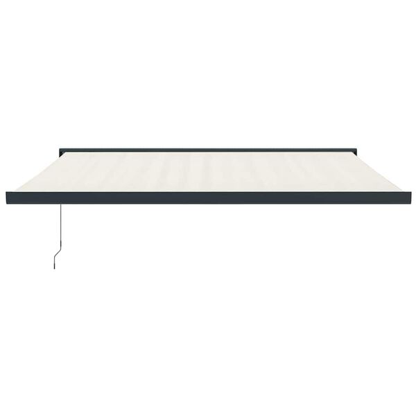 vidaXL Retractable Awning Cream 4.5x3 m Fabric and Aluminium