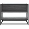 vidaXL TV Cabinet Grey Sonoma 61x40x46 cm Engineered Wood and Metal