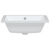 vidaXL Bathroom Sink White 46.5x35x18 cm Rectangular Ceramic