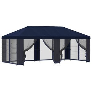 vidaXL 6 x 3 m Blue Polyester and Steel 190