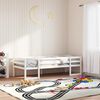 vidaXL Kids' Bed Frame without Mattress White 75x190 cm Small Single Solid Wood Pine