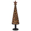 vidaXL Christmas Tree with Stand Brown 120 cm Solid teak wood