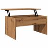 vidaXL Coffee Table Artisan Oak 80x50.5x41.5 cm Engineered Wood