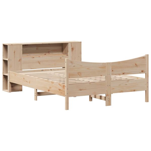 vidaXL Bed Frame without Mattress 140x190 cm Solid Wood Pine