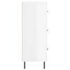 vidaXL Sideboard High Gloss White 69.5x34x90 cm Engineered Wood