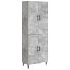 vidaXL Cabinet Set 2 pcs Concrete Grey Engineered Wood