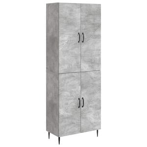 vidaXL Cabinet Set 2 pcs Concrete Grey Engineered Wood