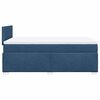 vidaXL Box Spring Bed with Mattress Blue 120x200 cm Fabric