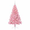 vidaXL Artificial Pre-lit Christmas Tree with 150 LEDs Pink 150 cm PVC