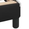 vidaXL Bed Frame with LED without Mattress "Zadar" Black and White 160x200 cm