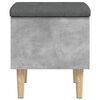 vidaXL Storage Bench Concrete Grey 42x42x46 cm Engineered Wood