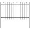 vidaXL Garden Fence 9 pcs Grey 15.3 x 1.2 m Powder-coated Steel