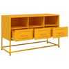 vidaXL TV Cabinet Mustard Yellow 100.5x39x60.5 cm Steel