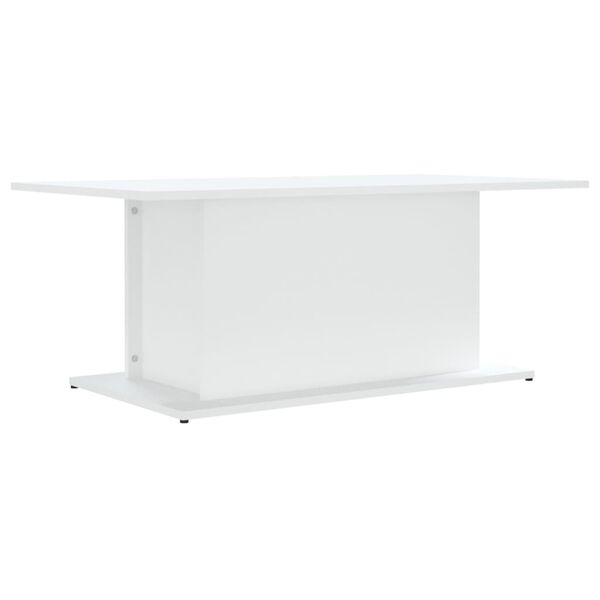 vidaXL Coffee Table White 102x55.5x40 cm Engineered Wood