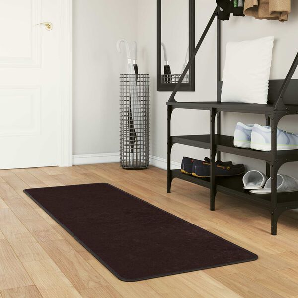 vidaXL Rug Runner MARSA Anthracite 200 x 50 cm Polyester and PVC