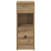 vidaXL Bedside Cabinet with Drawer Artisan Oak 25x31x66 cm