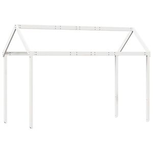 vidaXL Kids' Bed Roof White 217x95.5x159 cm Solid Wood Pine